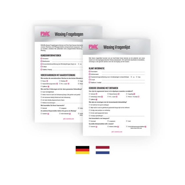 PINK® KLANTENFICHE/VRAGENLIJST BEHANDELING