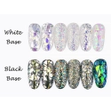 Glass effect flakes nail art SO GLASS DAZZLING