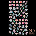 Nail art STICKER SO 5D FLOWER