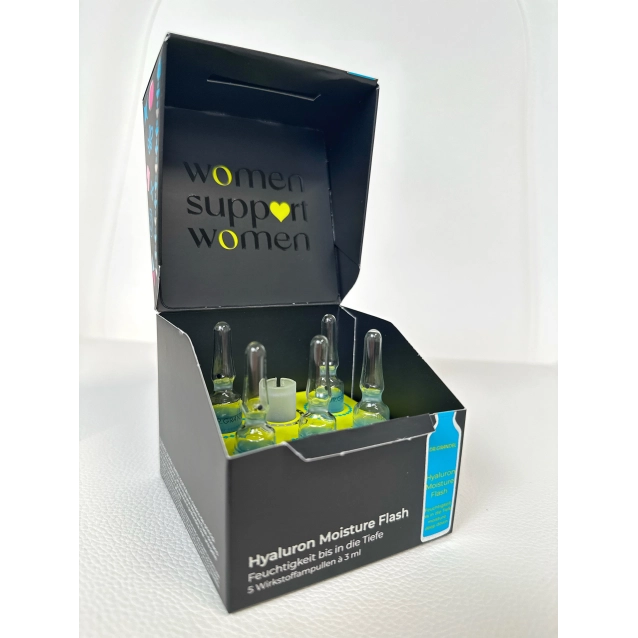 Limited edition ampoules Celebrate Women Hyaluron Moisture Flash for face & neck Limited edition ampoules Celebrate Women Hyaluron Moisture Flash for face & neck