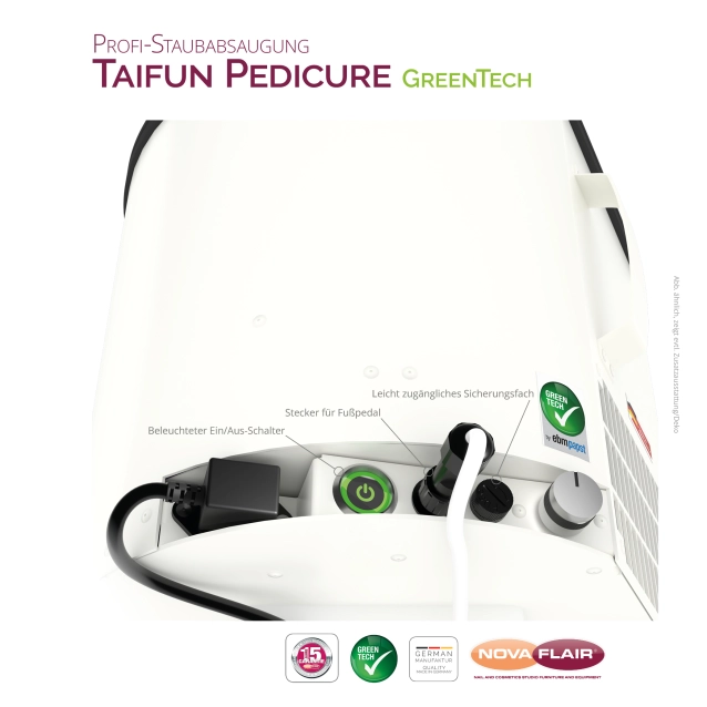 Aspirateur de poussière d'ongles TAIFUN PEDICURE