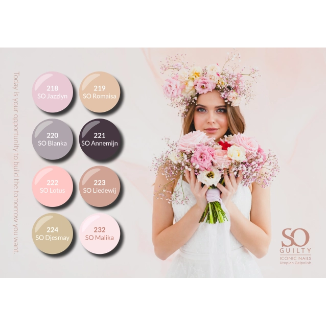 NUDE COLLECTIE 218-224 & 232 UTOPIAN GELPOLISH 5ML